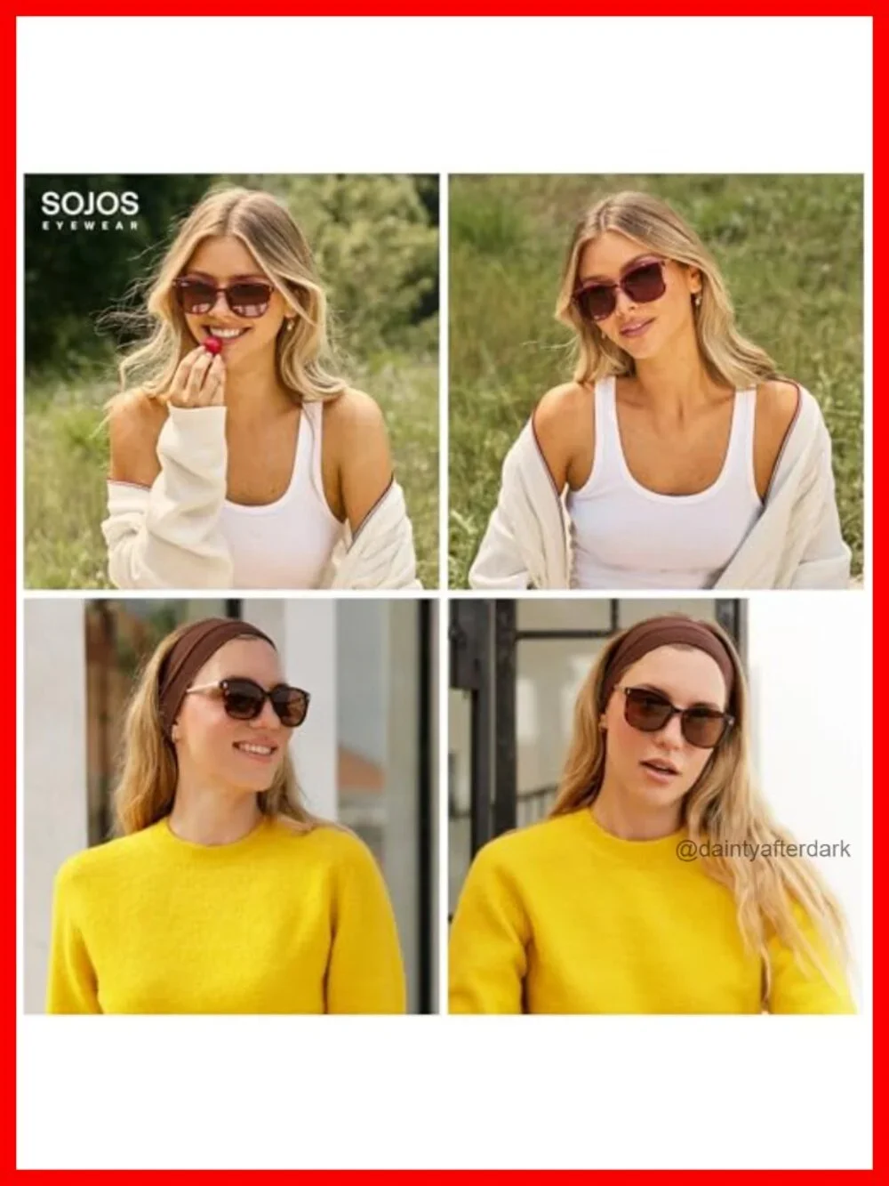 Oversized Square Polarized Sunglasses UV400 Women Retro Driving Shades